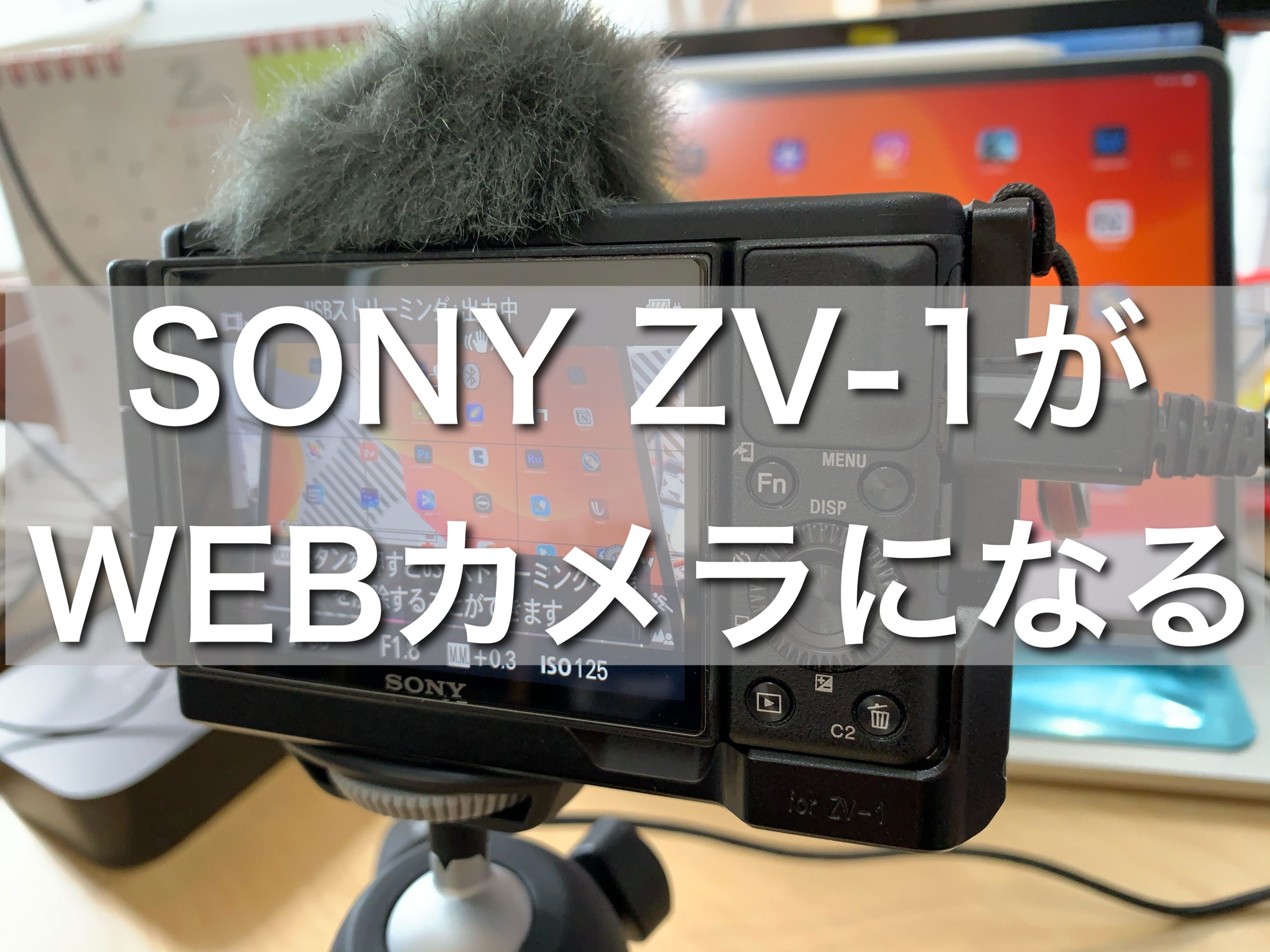 Sony Vlogcam Zv 1 が Usb ケーブル接続だけで Web カメラになるアップデートが来た Hokari S Eye Sense Design Code